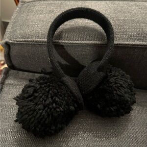 Black Kate Spade Ear Muffs